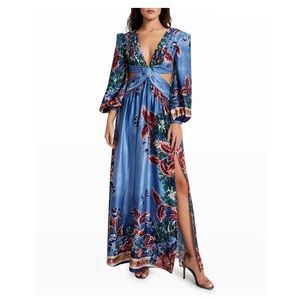 PatBo Gilly Print Cutout Maxi Dress